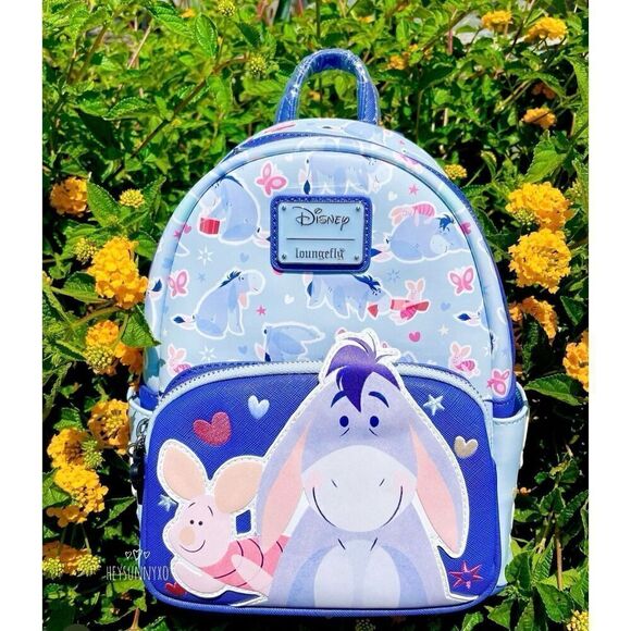Loungefly Disney Winnie the Pooh Eeyore and Piglet Butterfly Mini Backpack